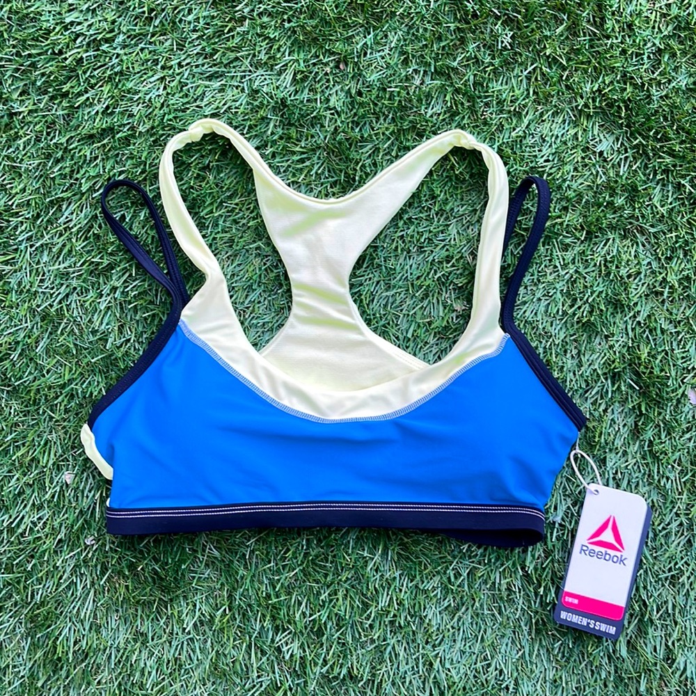 NWT Reebok swim Top athletic bikini sports top. Medium